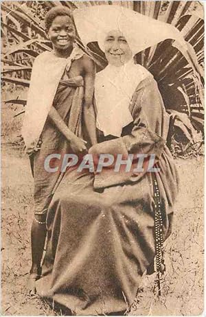 Bild des Verkufers fr Carte Postale Ancienne Missions d'Afrique Double sourire zum Verkauf von CPAPHIL