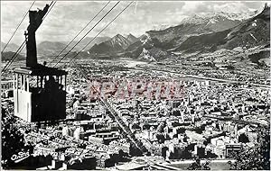 Seller image for Carte Postale Moderne Les Belles Alpes françaises Grenoble vue générale prise de la Station Superieure du Teleferique for sale by CPAPHIL