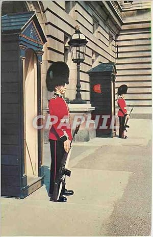 Seller image for Carte Postale Moderne Irish Guards on Sentry Duty at Buckingham Palace London Militaria for sale by CPAPHIL
