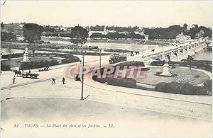 Image du vendeur pour Carte Postale Ancienne Tours La Place des Arts et les Jardins mis en vente par CPAPHIL