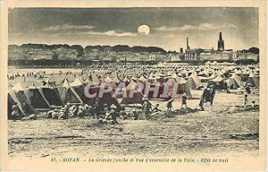 Image du vendeur pour Carte Postale Ancienne Royan La Grande Conche et vue d'Ensemble de la Ville Effet de nuit mis en vente par CPAPHIL