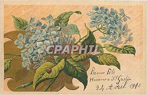 Carte Postale Ancienne Bonne Fête Fleurs