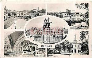 Carte Postale Moderne Cognac La place La Charente La statue de Francois 1er