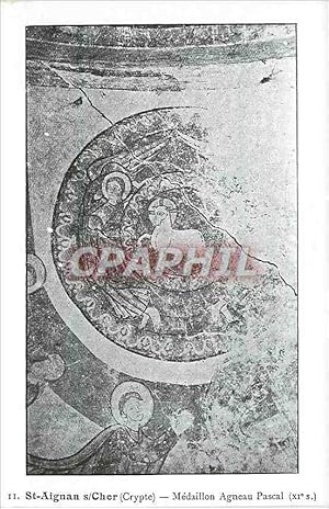 Seller image for Carte Postale Ancienne St Aignan sur Cher Crypte Medaillon Agneau Pascal for sale by CPAPHIL