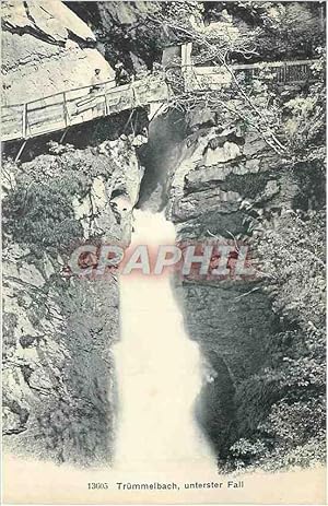 Bild des Verkufers fr Carte Postale Ancienne TRUMMELBACH UNTERSTER FALL zum Verkauf von CPAPHIL