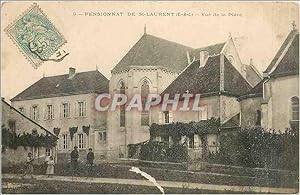 Carte Postale Ancienne Pensionnat de St Laurent S et L vue de la place