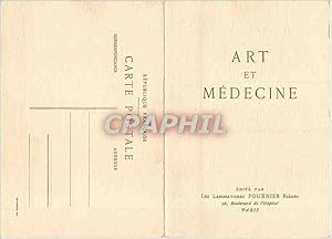 Imagen del vendedor de Carte Postale Ancienne Le Lecon d'Anatomie Gravure sur cuivre Laboratoires Fournier Paris Boulevard de l'Hopital a la venta por CPAPHIL