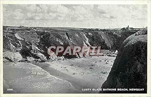 Carte Postale Ancienne LUSTY GLAZE BATHING BECH NEWQUAY