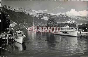 Imagen del vendedor de Carte Postale Moderne ANNECY - Le Port de la Vedette au grand paquebot on vous invite au voyage Bateaux a la venta por CPAPHIL