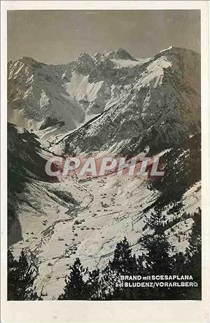 Carte Postale Ancienne Brand mis Scesaplana bei Bludenz Vorarlberg