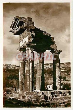 Imagen del vendedor de Carte Postale Ancienne AGRIGENTO Temple of Castor and Pollux a la venta por CPAPHIL