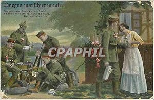 Image du vendeur pour Carte Postale Ancienne Morgen marschieren mir ade ade mis en vente par CPAPHIL