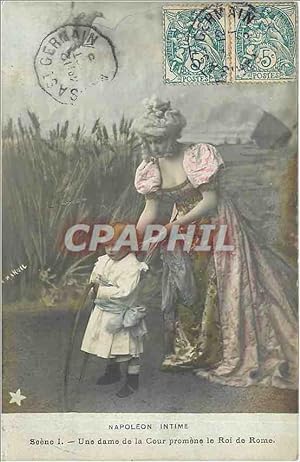 Immagine del venditore per Carte Postale Ancienne Napoleon Intime Scene I une dame de la Cour promene le Roi de Rome venduto da CPAPHIL
