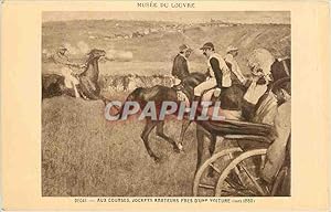 Image du vendeur pour Carte Postale Ancienne Aux courses Jockeys amateurs pres d'une Moiture vers 1880 Chevaux Hippisme mis en vente par CPAPHIL