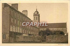 Image du vendeur pour Carte Postale Ancienne Abbaye Notre-Dame de Grce - Trappe des Bricquebec - L'Eglise vue de la Cour mis en vente par CPAPHIL