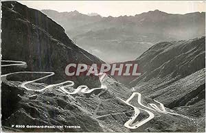 Bild des Verkufers fr Carte Postale Ancienne Gotthard Pass Vai Tremola zum Verkauf von CPAPHIL
