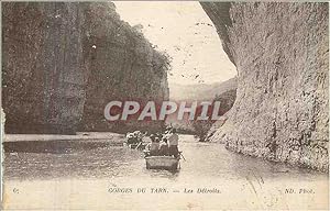 Carte Postale Ancienne Gorges du Tarn les detroits