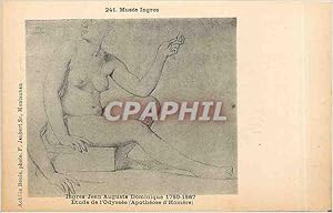 Seller image for Carte Postale Ancienne Ingres Jean-Auguste-Dominique etude de l'Odyssee for sale by CPAPHIL