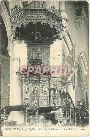 Carte Postale Ancienne Newport Isle of Wight The Parish church