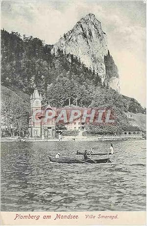 Carte Postale Ancienne Plomberg am Mondsee Villa Smaragd