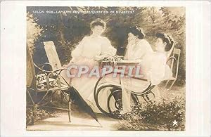 Bild des Verkufers fr Carte Postale Ancienne Salon 1908 Lapierre-Renouard Question de nuances zum Verkauf von CPAPHIL