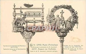 Seller image for Carte Postale Ancienne Gand musee d'archeologie Torchere dela corporation des retordeurs de fil torchere pour la proce for sale by CPAPHIL