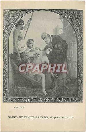 Bild des Verkufers fr Carte Postale Ancienne Saint Julien le Pauvre d'Apres Bronzino zum Verkauf von CPAPHIL