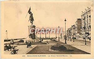 Bild des Verkufers fr Carte Postale Ancienne Boulogne sur Mer La Digue Sainte Beuve zum Verkauf von CPAPHIL