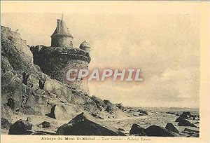 Bild des Verkufers fr Carte Postale Ancienne Abbaye du Mont St Michel Tour Gabriel zum Verkauf von CPAPHIL