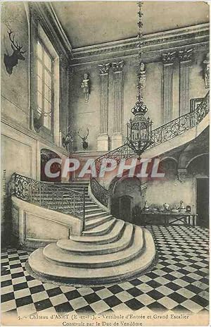 Image du vendeur pour Carte Postale Ancienne Chteau d'ANET -vestibule d'Entre e Grand Escalier-Construit par le Duc de vendome mis en vente par CPAPHIL