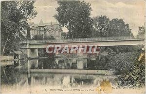 Carte Postale Ancienne Montigny sur Loing Le Pont