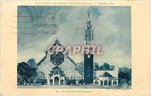 Seller image for Carte Postale Ancienne Paris Les Missions Catholiques Exposition coloniale internationale 1931 for sale by CPAPHIL