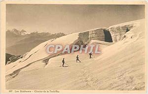 Carte Postale Ancienne Les diablesses Glacier de la Tschiffaz Alpinisme