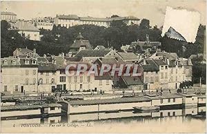 Carte Postale Ancienne Pontoise vue sur le college