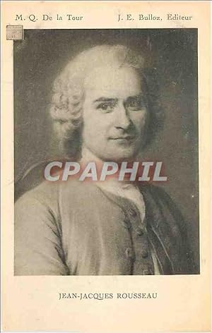 Seller image for Carte Postale Ancienne MQ De la Tour Jean Jacques Rousseau for sale by CPAPHIL