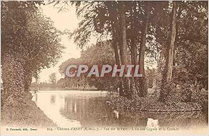 Imagen del vendedor de Carte Postale Ancienne Chteau d Anet E et L vue de le Parc L'le des cygnes et la Cascade a la venta por CPAPHIL