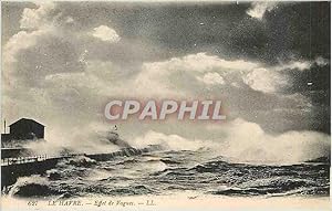 Carte Postale Ancienne Le Havre Effet de Vagues