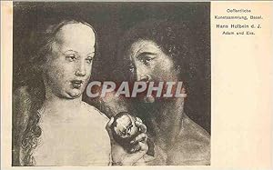 Image du vendeur pour Carte Postale Ancienne Oeffentliche Kunstsammlung Basel Hans Holbein dJ Adam und Eva mis en vente par CPAPHIL