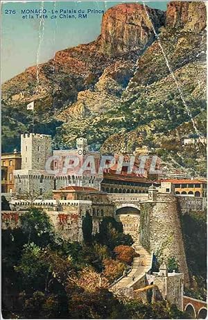 Image du vendeur pour Carte Postale Ancienne Monaco Palais du Prince et la tete de chien mis en vente par CPAPHIL