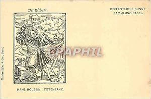 Bild des Verkufers fr Carte Postale Ancienne Der Edelman Hans Holbein Totentanz zum Verkauf von CPAPHIL