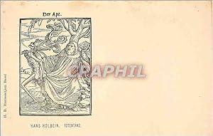 Bild des Verkufers fr Carte Postale Ancienne Der Apt Hans Holbein Totentanz zum Verkauf von CPAPHIL
