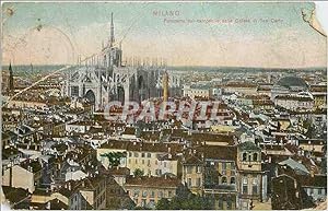 Imagen del vendedor de Carte Postale Ancienne Milano Panorama dal Campanle Chiesa di San Carlo a la venta por CPAPHIL