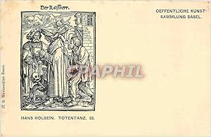 Bild des Verkufers fr Carte Postale Ancienne Der Ratssherr Hans Holbein Totentanz zum Verkauf von CPAPHIL