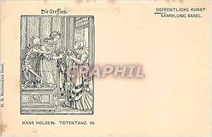 Bild des Verkufers fr Carte Postale Ancienne Die Greffinn Hans Holbein Totentanz zum Verkauf von CPAPHIL