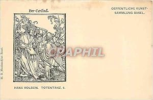 Bild des Verkufers fr Carte Postale Ancienne Der Cardinal Hans Holbein Totentanz zum Verkauf von CPAPHIL