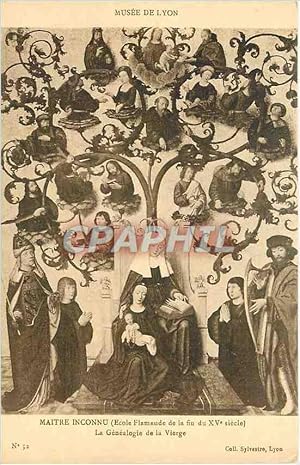 Image du vendeur pour Carte Postale Ancienne Musee de Lyon Maitre Inconnu La Genealogie de la Vierge mis en vente par CPAPHIL