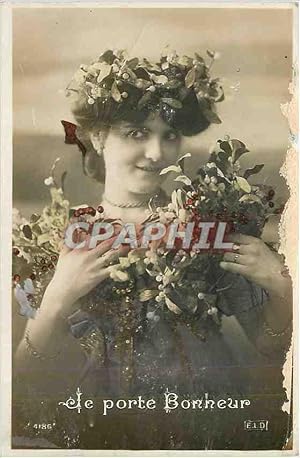 Bild des Verkufers fr Carte Postale Ancienne Je Porte Bonheur zum Verkauf von CPAPHIL