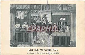 Imagen del vendedor de Carte Postale Ancienne Une rue au Moyen Age a la venta por CPAPHIL