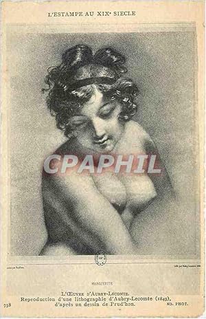 Immagine del venditore per Carte Postale Ancienne L'Oeuvre d'Aubry Lecomte Estampe venduto da CPAPHIL