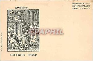 Bild des Verkufers fr Carte Postale Ancienne Der Predicant Hans Holbein Totentanz zum Verkauf von CPAPHIL